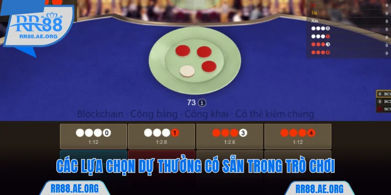 Cách Chơi Xóc Đĩa RR88 Chuẩn Xác Nhất Cho Người Mới Bắt Đầu 7 Các lựa chọn dự thưởng có sẵn trong trò chơi